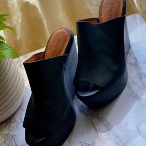 Jeffrey Campbell Peep Toe Wedge Slides